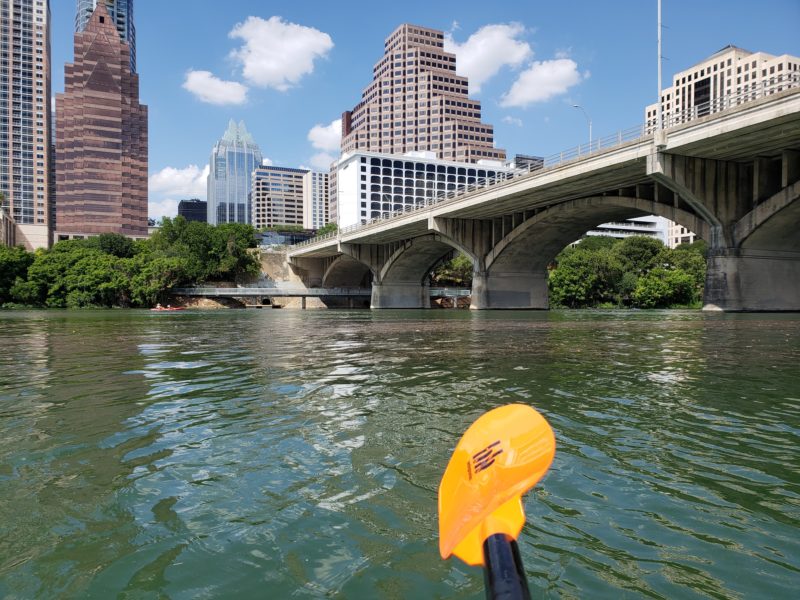 Kayaking through Austin