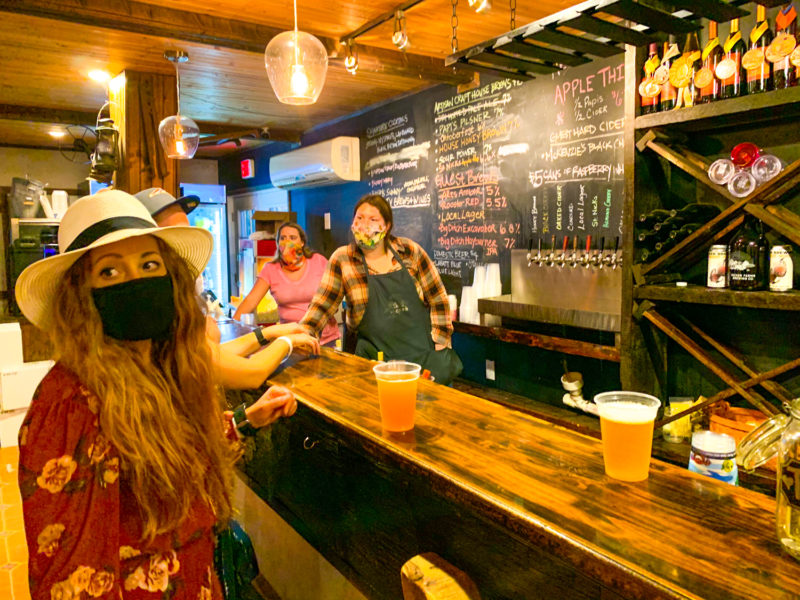 Women ordering a drink at the Brew Pub