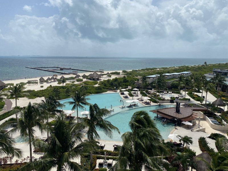 Ocean and pool view from the room