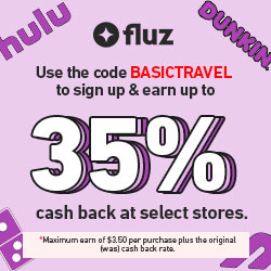 Fluz App banner- get a 35% off for Doordash discounts