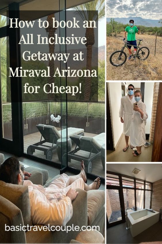 Collage of photos from the Hyatt Miraval Arizona