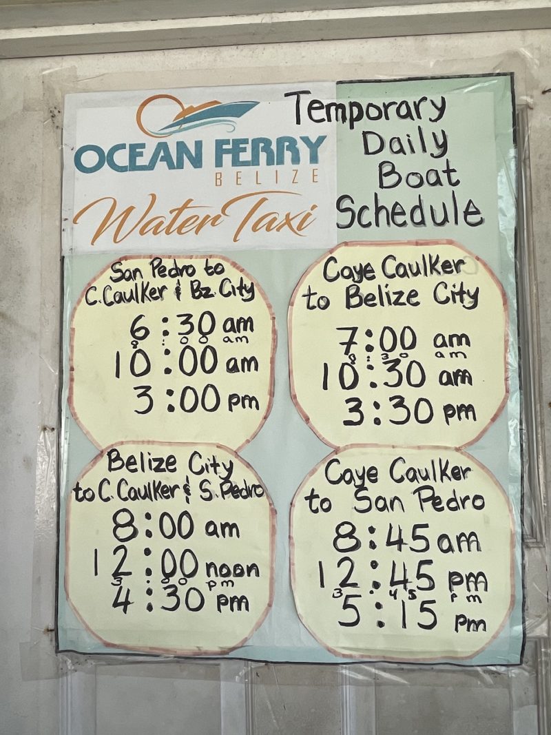 Ocean Ferry Times