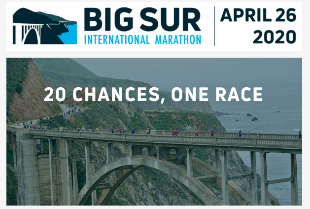 Big Sur International Marathon photo of bridge and water in the background 