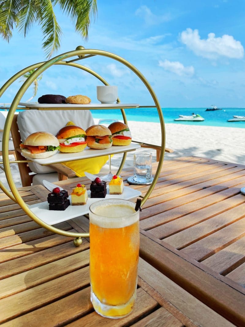 afternoon tea & sandwiches at Conrad Maldives