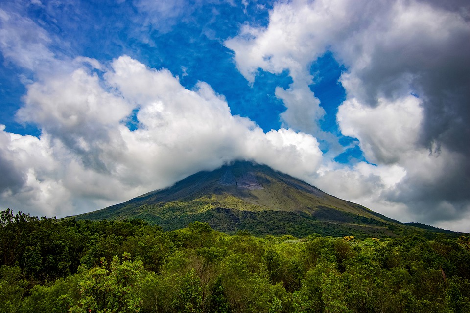 Landscape, Volcano, Mountain, Countryside, Scenery