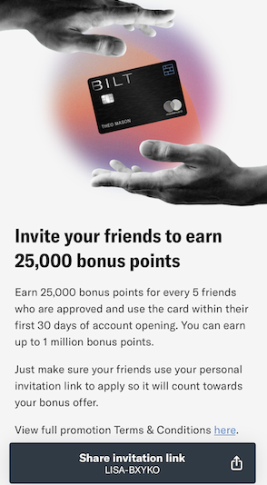 Bilt Rewards Referral Information